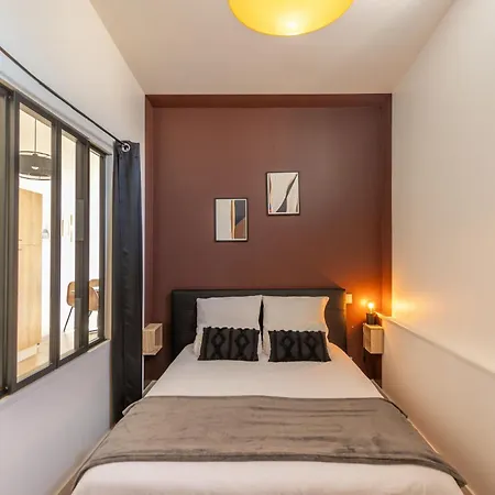 公寓 Le Patio - Spacieux T3 Avec Climatisation Et Jardin Privatif 贝尔热拉克